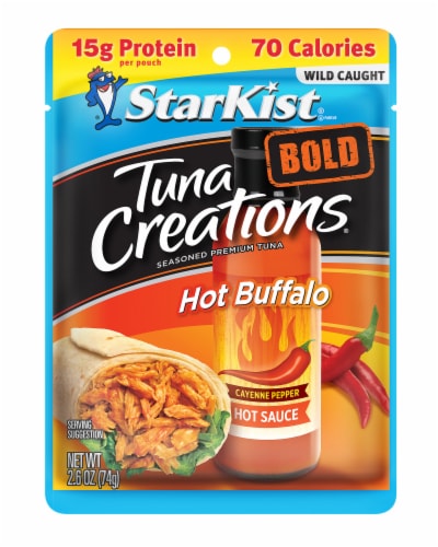 StarKist® Tuna Creations Bold Hot Buffalo Style Seasoned Tuna Pouch Perspective: front