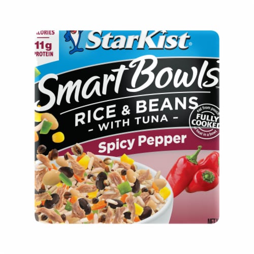 StarKist Smart Bowls with Tuna Spicy Pepper Rice & Beans Pouch Perspective: front