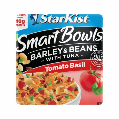 StarKist Smart Bowls with Tuna Tomato Basil Barley & Beans Pouch Perspective: front