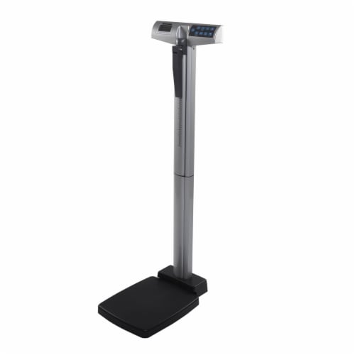 Health O Meter Digital Column Scale with Height Rod 550 lbs / 250 kg Capacity Perspective: front