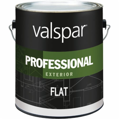 Valspar Professional 100% Acrylic Flat Exterior House Paint, Light Base, 1 Gal. Perspective: front