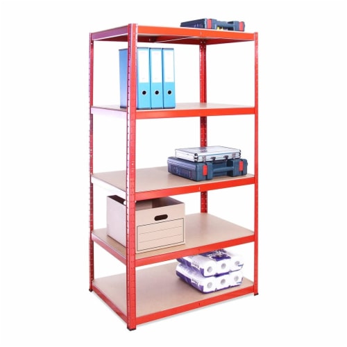 Red garage shelving deals