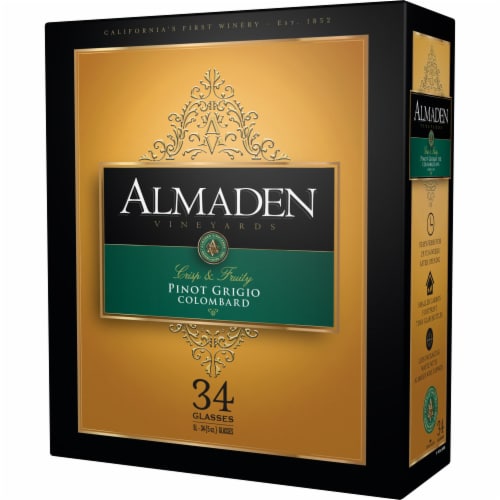 Almaden Pinot Grigio/Colombard White Blend California Wine Perspective: front