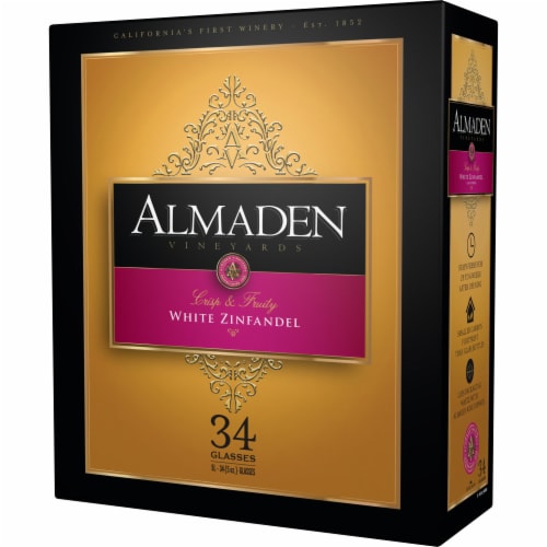 Almaden Mountain White Zinfandel California Rose Wine Perspective: front