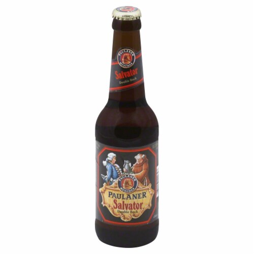 Paulaner Salvator Double Bock Beer Perspective: front