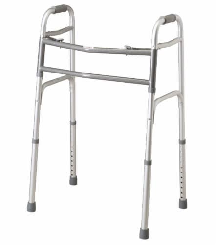 Medline 2-Button Extra-Wide Walker Perspective: front