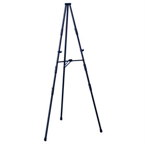 Testrite Visual Products 925 Convention and Hotel Easels Black Facilities Easel Perspective: front