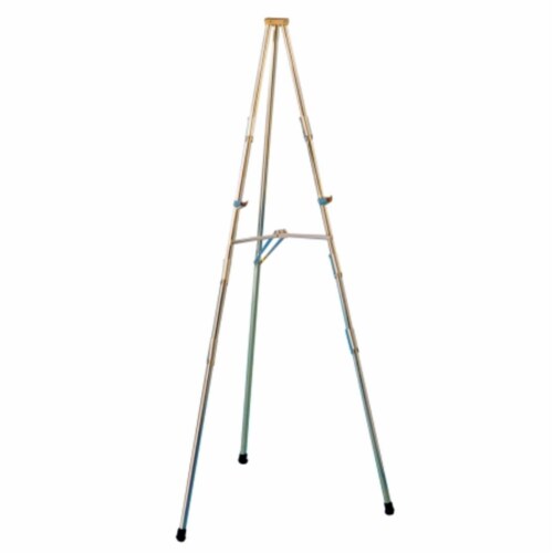 Testrite Visual Products 926 Convention and Hotel Easels Brass Facilities Easel Perspective: front