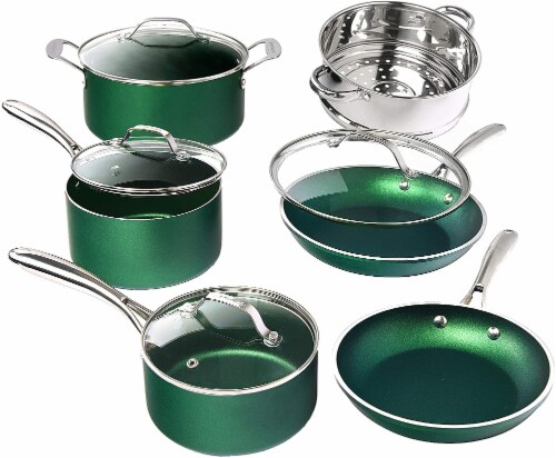 Granite Stone Emerald Cookware Collection Perspective: front