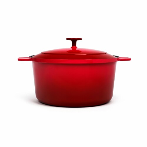 Granite Stone™ Diamond Red Non-Stick Dutch Oven Perspective: front