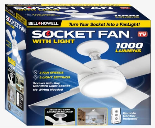 Bell Howell Socket Fan Light 1 Ct