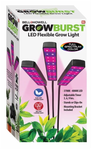 Bell and Howell® Grow Burst LED Grow Light Perspective: front