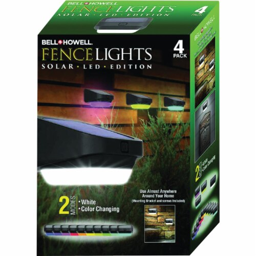Bell howell solar led deck fence light 4 pack 8576 1 kroger