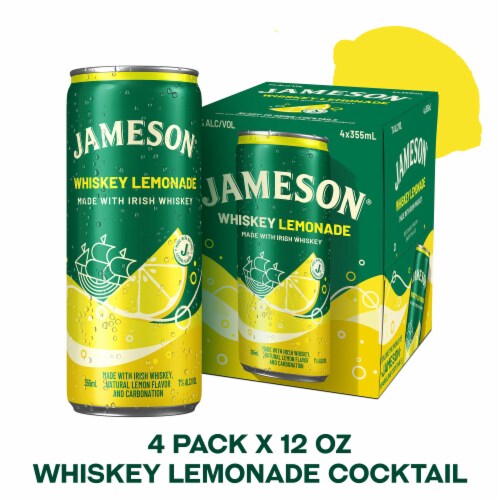 Jameson Irish Whiskey Lemonade Cocktail Perspective: front