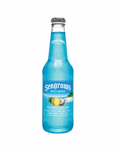 Seagram's Escapes Calypso Colada Flavored Hard Beverage Cooler Single Bottle Perspective: front