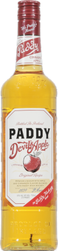 Paddy Devil's Apple Cinnamon Apple Flavored Irish Whiskey Perspective: front