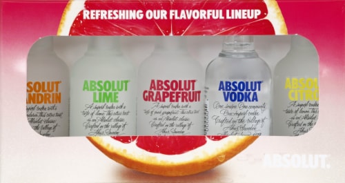 Absolut Vodka Variety Sampler Pack Perspective: front