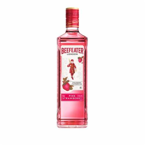 Beefeater Pink Strawberry Flavored Gin Perspective: front