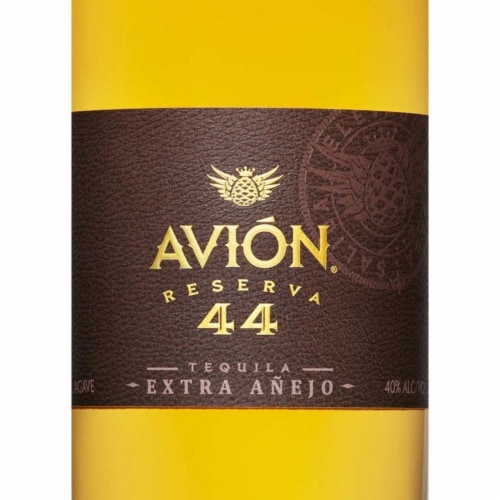 Avion Reserva 44 Extra Anejo Tequila Perspective: front