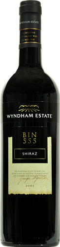 Wyndham Estate Bin 555 Shiraz Perspective: front