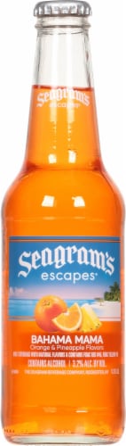 Seagram's Escapes Bahama Mama Cooler Single Bottle Perspective: front