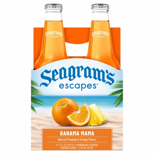 Seagram's Escapes® Bahama Mama Orange & Pineapple Malt Beverage Cooler Perspective: front