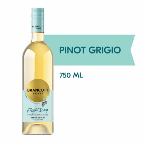 Brancott Estate Flight Song Pinot Grigio New Zealand White Wine Perspective: front