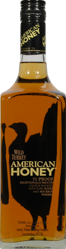 Wild Turkey American Honey 71 Proof Perspective: front