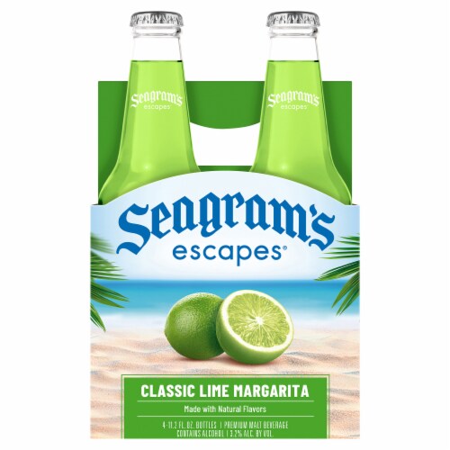 Seagram's Classic Lime Margarita Flavored Hard Beverage Perspective: front