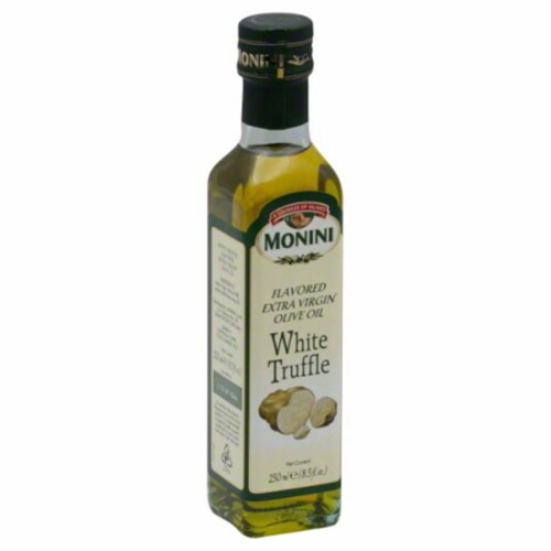 Monini White Truffle Extra Virgin Olive Oil Perspective: front