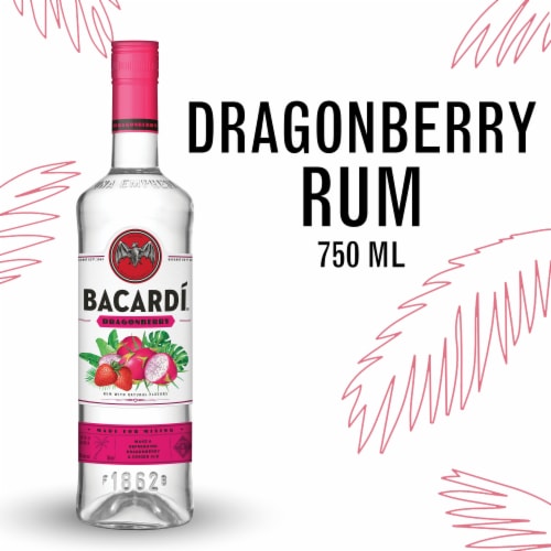 BACARDÍ® Dragonberry Rum, Gluten Free Perspective: front