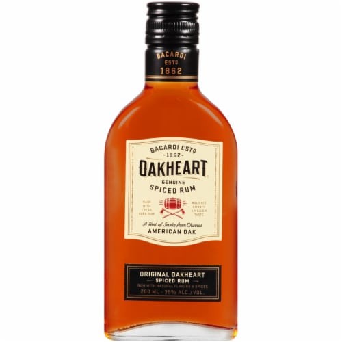 Bacardi Oakheart Spiced Dark Rum Perspective: front