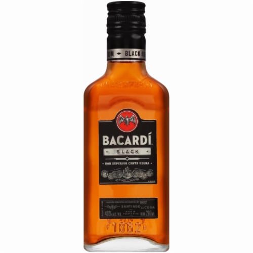 Bacardi Black Dark Rum Perspective: front