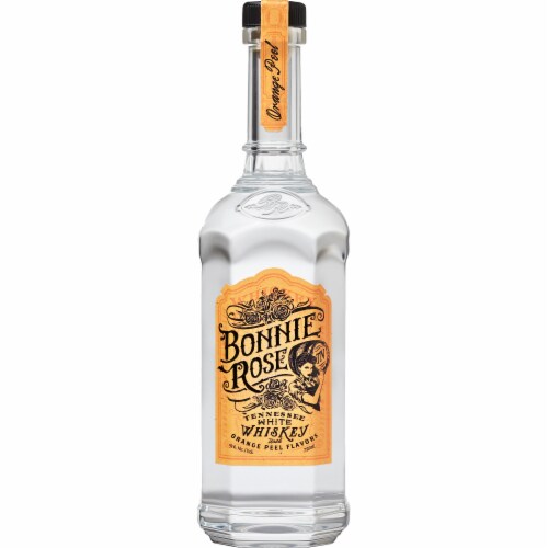 Bonnie Rose Orange Peel Tennessee White Whiskey Perspective: front
