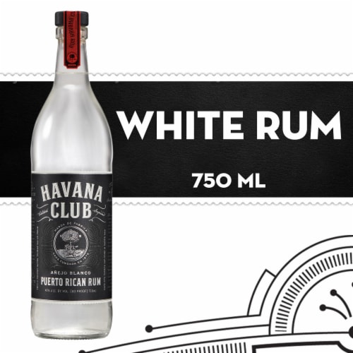 HAVANA CLUB® Anejo Blanco Rum, White Rum Perspective: front
