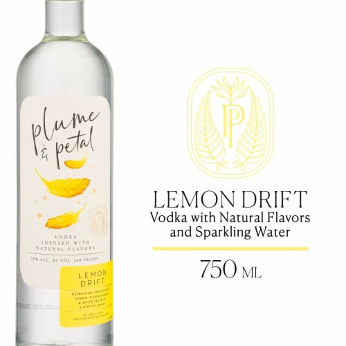 Plume & Petal Lemon Drift Vodka Perspective: front