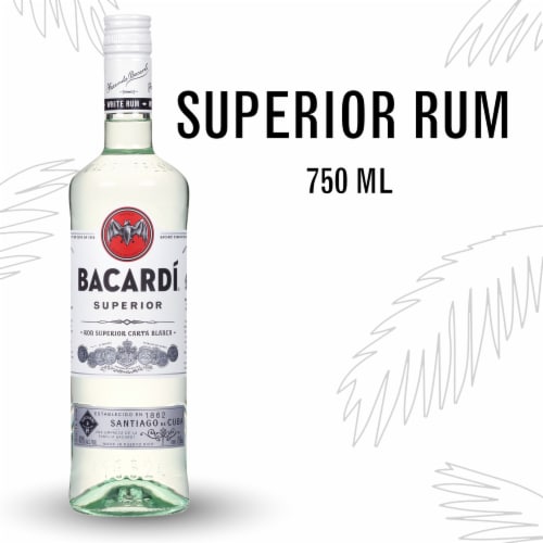 BACARDÍ® Superior White Rum, Gluten Free Perspective: front