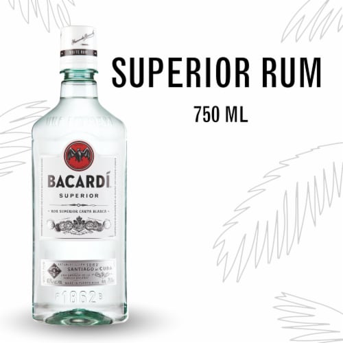 Bacardi Superior White Rum Perspective: front