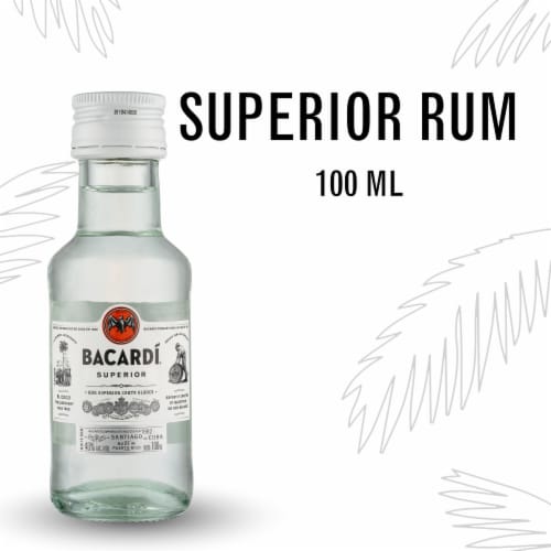 Bacardi Superior Light Rum Perspective: front