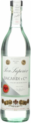 Bacardi Heritage Superior White Rum Perspective: front