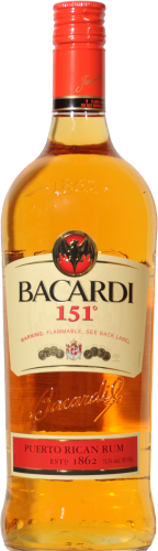Bacardi 151 Rum Perspective: front