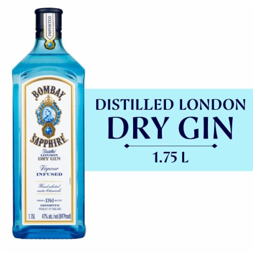 Bombay Sapphire London Dry Gin Perspective: front