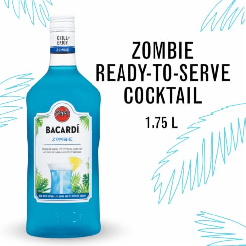 Bacardi Zombie Premium Rum Cocktail Perspective: front