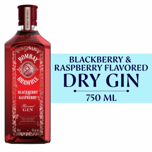 Bombay Bramble Blackberry & Raspberry Flavored Gin Perspective: front