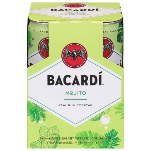 Bacardi® Mojito Rum Cocktail Perspective: front