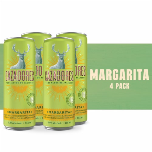 Cazadores Margarita Cocktails - 4 Count Perspective: front