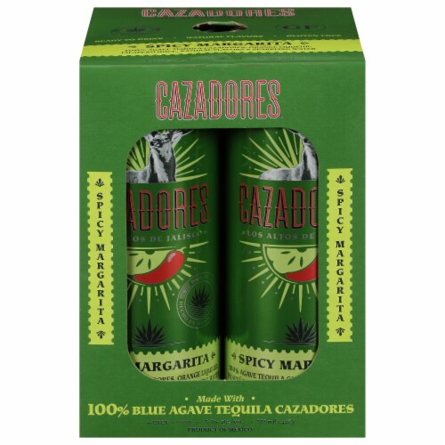 Cazadores Spicy Margarita Cocktails - 4 Count Perspective: front
