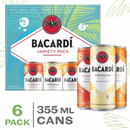 Bacardi® Taste Paradise Rum Cocktail Variety Pack Perspective: front