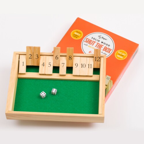 Regal Games Monaco Elite Playing Cards & Shut the Box Board Game Set Perspective: front
