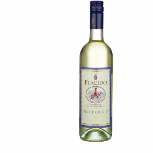 Placido Pinot Grigio Italy White Wine, 750 ml - Baker’s